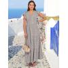 imageANRABESS Womens Summer Casual Maxi Dress V Neck Ruffle Sleeve Long Dresses Fashion Flowy Tiered Boho Beach Vacation SundressKhaki Polka Dot