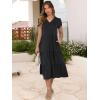 imageANRABESS Womens Summer Casual Short Sleeve V Neck Midi Dresses 2025 Spring Flowy Aline Tiered T Shirts Boho Beach DressBlack