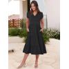 imageANRABESS Womens Summer Casual Short Sleeve V Neck Midi Dresses 2025 Spring Flowy Aline Tiered T Shirts Boho Beach DressBlack