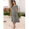 imageANRABESS Womens Summer Casual Short Sleeve V Neck Midi Dresses 2025 Spring Flowy Aline Tiered T Shirts Boho Beach DressBlack White Floral