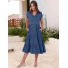 imageANRABESS Womens Summer Casual Short Sleeve V Neck Midi Dresses 2025 Spring Flowy Aline Tiered T Shirts Boho Beach DressBlue