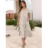 imageANRABESS Womens Summer Casual Short Sleeve V Neck Midi Dresses 2025 Spring Flowy Aline Tiered T Shirts Boho Beach DressColorful Pink Floral