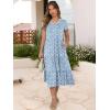 imageANRABESS Womens Summer Casual Short Sleeve V Neck Midi Dresses 2025 Spring Flowy Aline Tiered T Shirts Boho Beach DressFloral Blue