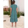 imageANRABESS Womens Summer Casual Short Sleeve V Neck Midi Dresses 2025 Spring Flowy Aline Tiered T Shirts Boho Beach DressGreen Blue Floral