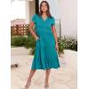 imageANRABESS Womens Summer Casual Short Sleeve V Neck Midi Dresses 2025 Spring Flowy Aline Tiered T Shirts Boho Beach DressLake Green