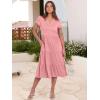 imageANRABESS Womens Summer Casual Short Sleeve V Neck Midi Dresses 2025 Spring Flowy Aline Tiered T Shirts Boho Beach DressPeach