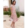 imageANRABESS Womens Summer Casual Short Sleeve V Neck Midi Dresses 2025 Spring Flowy Aline Tiered T Shirts Boho Beach DressPeach Floral