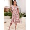 imageANRABESS Womens Summer Casual Short Sleeve V Neck Midi Dresses 2025 Spring Flowy Aline Tiered T Shirts Boho Beach DressPeach Floral