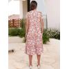 imageANRABESS Womens Summer Casual Short Sleeve V Neck Midi Dresses 2025 Spring Flowy Aline Tiered T Shirts Boho Beach DressPeach Floral