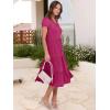 imageANRABESS Womens Summer Casual Short Sleeve V Neck Midi Dresses 2025 Spring Flowy Aline Tiered T Shirts Boho Beach DressRose