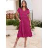 imageANRABESS Womens Summer Casual Short Sleeve V Neck Midi Dresses 2025 Spring Flowy Aline Tiered T Shirts Boho Beach DressRose