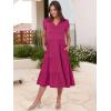 imageANRABESS Womens Summer Casual Short Sleeve V Neck Midi Dresses 2025 Spring Flowy Aline Tiered T Shirts Boho Beach DressRose