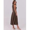 imageANRABESS Womens Summer Casual Sleeveless Midi Dresses Scoop Neck Fit ampamp Flare ALine Flowy Long Sundress Beach OutfitsBrown
