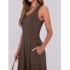 imageANRABESS Womens Summer Casual Sleeveless Midi Dresses Scoop Neck Fit ampamp Flare ALine Flowy Long Sundress Beach OutfitsBrown