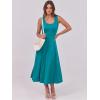 imageANRABESS Womens Summer Casual Sleeveless Midi Dresses Scoop Neck Fit ampamp Flare ALine Flowy Long Sundress Beach OutfitsLake Green