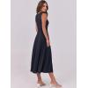 imageANRABESS Womens Summer Casual Sleeveless Midi Dresses Scoop Neck Fit ampamp Flare ALine Flowy Long Sundress Beach OutfitsNavy Blue