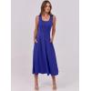 imageANRABESS Womens Summer Casual Sleeveless Midi Dresses Scoop Neck Fit ampamp Flare ALine Flowy Long Sundress Beach OutfitsRoyal Blue