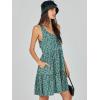 imageANRABESS Womens Summer Casual Tank Dress Sleeveless V Neck T Shirt Sundress Flowy Tiered Swing Mini Beach Vacation DressesGreen Floral
