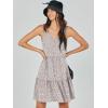 imageANRABESS Womens Summer Casual Tank Dress Sleeveless V Neck T Shirt Sundress Flowy Tiered Swing Mini Beach Vacation DressesKhaki Polka Dot