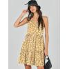 imageANRABESS Womens Summer Casual Tank Dress Sleeveless V Neck T Shirt Sundress Flowy Tiered Swing Mini Beach Vacation DressesYellow Floral
