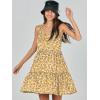 imageANRABESS Womens Summer Casual Tank Dress Sleeveless V Neck T Shirt Sundress Flowy Tiered Swing Mini Beach Vacation DressesYellow Floral