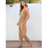 imageANRABESS Womens Summer Jumpsuits Dressy Casual One Piece Outfits Sleeveless Crewneck Rompers Jumper with Pockets 2025 TrendyApricot