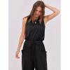 imageANRABESS Womens Summer Jumpsuits Dressy Casual One Piece Outfits Sleeveless Crewneck Rompers Jumper with Pockets 2025 TrendyBlack