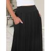 imageANRABESS Womens Summer Long Maxi Skirts 2025 Trendy Ankle Length High Waisted Boho Flowy Beach Skirt with Pockets FashionBlack