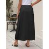 imageANRABESS Womens Summer Long Maxi Skirts 2025 Trendy Ankle Length High Waisted Boho Flowy Beach Skirt with Pockets FashionBlack