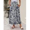 imageANRABESS Womens Summer Long Maxi Skirts 2025 Trendy Ankle Length High Waisted Boho Flowy Beach Skirt with Pockets FashionFloral Black