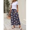 imageANRABESS Womens Summer Long Maxi Skirts 2025 Trendy Ankle Length High Waisted Boho Flowy Beach Skirt with Pockets FashionFloral Black Yellow