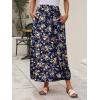 imageANRABESS Womens Summer Long Maxi Skirts 2025 Trendy Ankle Length High Waisted Boho Flowy Beach Skirt with Pockets FashionFloral Black Yellow