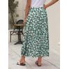 imageANRABESS Womens Summer Long Maxi Skirts 2025 Trendy Ankle Length High Waisted Boho Flowy Beach Skirt with Pockets FashionFloral Green