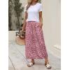 imageANRABESS Womens Summer Long Maxi Skirts 2025 Trendy Ankle Length High Waisted Boho Flowy Beach Skirt with Pockets FashionFloral Pink