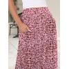 imageANRABESS Womens Summer Long Maxi Skirts 2025 Trendy Ankle Length High Waisted Boho Flowy Beach Skirt with Pockets FashionFloral Pink