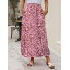 imageANRABESS Womens Summer Long Maxi Skirts 2025 Trendy Ankle Length High Waisted Boho Flowy Beach Skirt with Pockets FashionFloral Pink