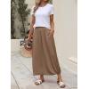 imageANRABESS Womens Summer Long Maxi Skirts 2025 Trendy Ankle Length High Waisted Boho Flowy Beach Skirt with Pockets FashionKhaki