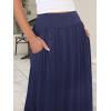 imageANRABESS Womens Summer Long Maxi Skirts 2025 Trendy Ankle Length High Waisted Boho Flowy Beach Skirt with Pockets FashionNavy Blue