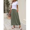 imageANRABESS Womens Summer Long Maxi Skirts 2025 Trendy Ankle Length High Waisted Boho Flowy Beach Skirt with Pockets FashionOlive Green