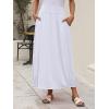imageANRABESS Womens Summer Long Maxi Skirts 2025 Trendy Ankle Length High Waisted Boho Flowy Beach Skirt with Pockets FashionWhite