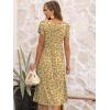 imageANRABESS Womens Summer Short Sleeve ALine Midi Dresses Casual Floral TShirt Dresses Flowy Beach Sundress with PocketsPrint Floral