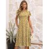 imageANRABESS Womens Summer Short Sleeve ALine Midi Dresses Casual Floral TShirt Dresses Flowy Beach Sundress with PocketsPrint Floral