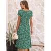 imageANRABESS Womens Summer Short Sleeve ALine Midi Dresses Casual Floral TShirt Dresses Flowy Beach Sundress with PocketsWhite Purple Floral