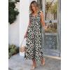 imageANRABESS Womens Summer Sleeveless Maxi Dress Square Neck Smocked Boho Casual Ruffle Strap Flowy ALine Long Beach SundressPrint Floral Black