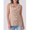 imageANRABESS Womens Summer Tank Tops V Neck Sleeveless Ruffle Business Texture Shirts 2025 Ladies Casual Dressy Blouses OutfitsApricot