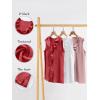 imageANRABESS Womens Summer Tank Tops V Neck Sleeveless Ruffle Business Texture Shirts 2025 Ladies Casual Dressy Blouses OutfitsRed