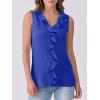 imageANRABESS Womens Summer Tank Tops V Neck Sleeveless Ruffle Business Texture Shirts 2025 Ladies Casual Dressy Blouses OutfitsRoyal Blue