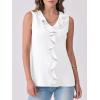 imageANRABESS Womens Summer Tank Tops V Neck Sleeveless Ruffle Business Texture Shirts 2025 Ladies Casual Dressy Blouses OutfitsWhite