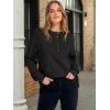 imageANRABESS Womens Sweatshirt Long Sleeve Tunic Henley Tops Loose Slit Casual Button Shirts Pullover 2025 Fall Winter OutfitsBlack