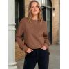 imageANRABESS Womens Sweatshirt Long Sleeve Tunic Henley Tops Loose Slit Casual Button Shirts Pullover 2025 Fall Winter OutfitsCaramel